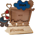 Cadre "Bienvenue" de L'Atelier de Lolo, décoration murale en bois avec inscription chaleureuse, idéal pour l'entrée.
