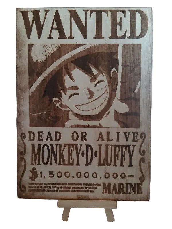 Affiche Wanted Luffy One Piece - L'Atelier de Lolo