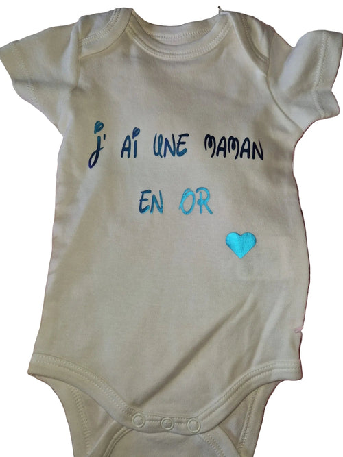 Body bébé Parents en Or - L'Atelier de Lolo