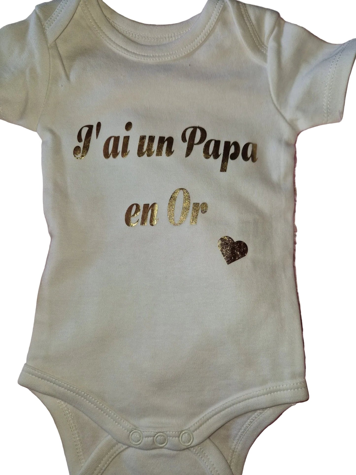 Body bébé Parents en Or - L'Atelier de Lolo