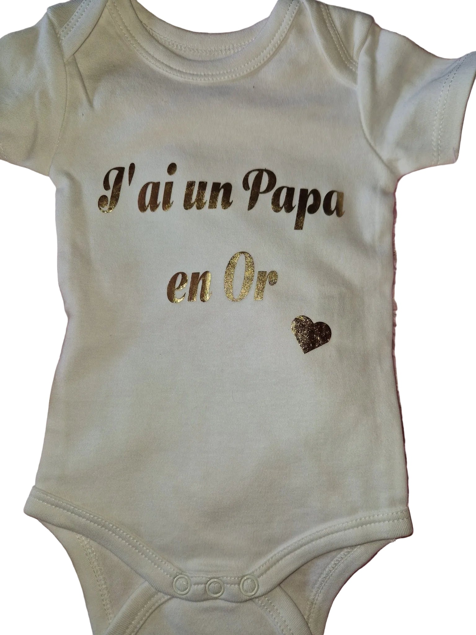 Body bébé Parents en Or - L'Atelier de Lolo