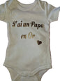 Body bébé Parents en Or - L'Atelier de Lolo