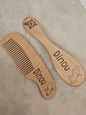 Lot Brosse et Peigne bébé personnalisé - L'Atelier de Lolo