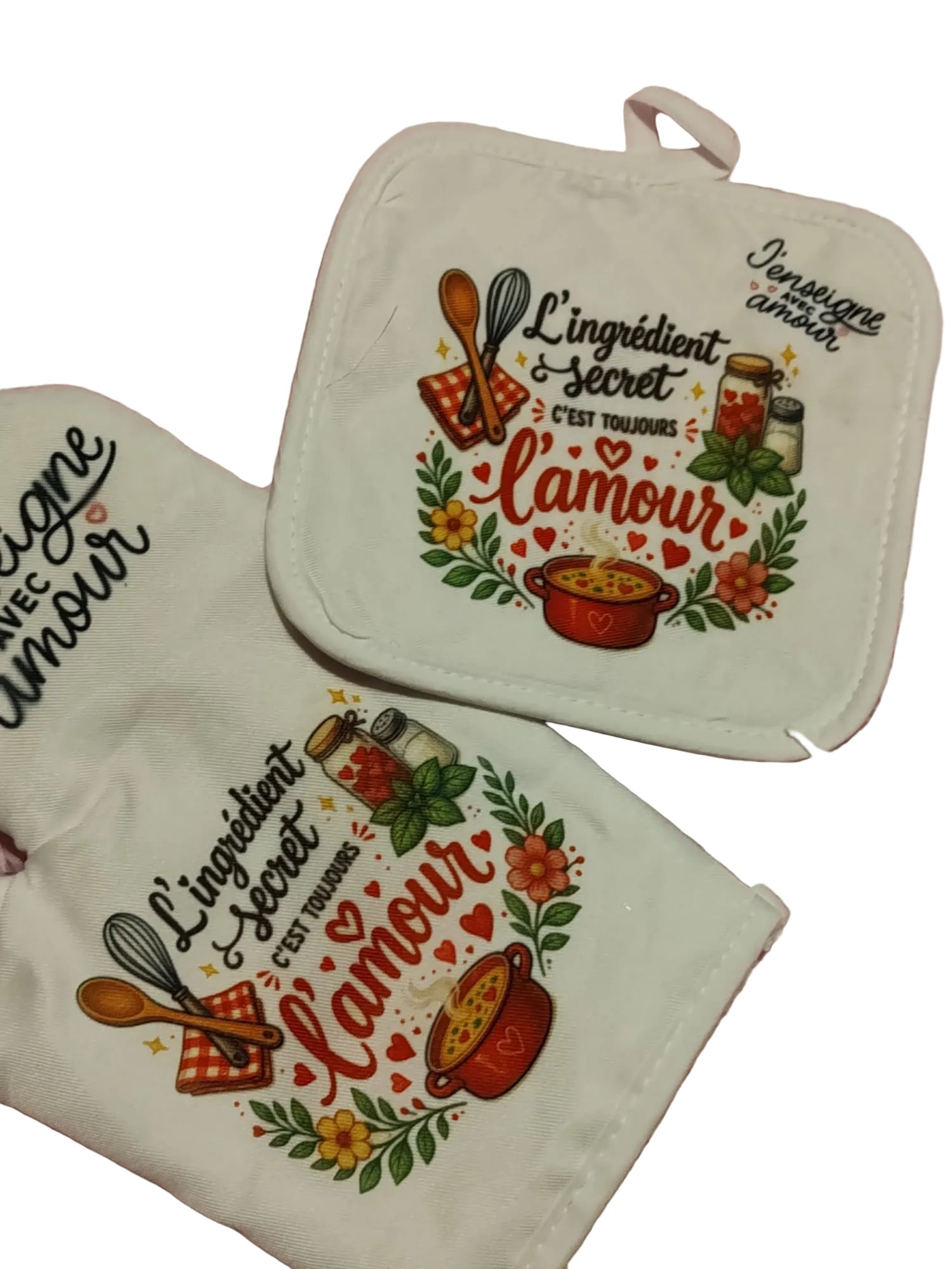 Lot Gant de cuisine et Manique - L'Atelier de Lolo