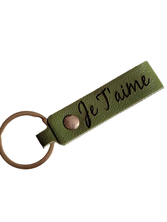 Porte clef en similicuir personnalisé - L'Atelier de Lolo