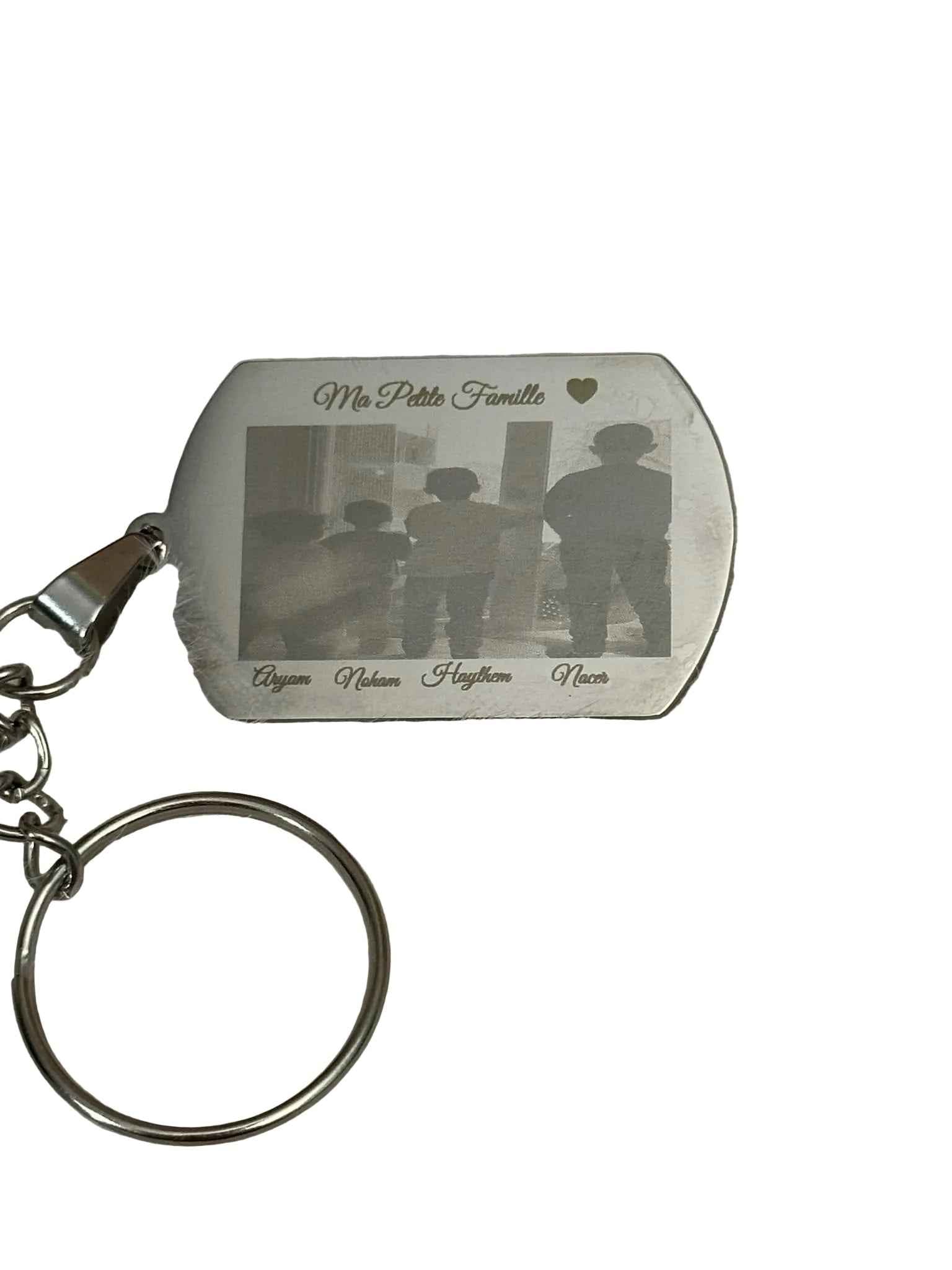 Porte clef plaque
