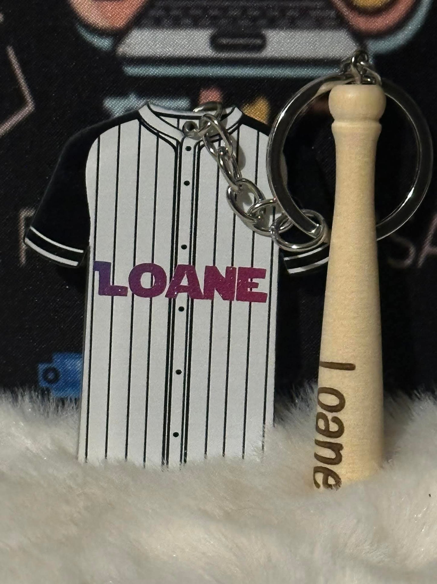 Porte-clefs Baseball personnalisé - L'Atelier de Lolo