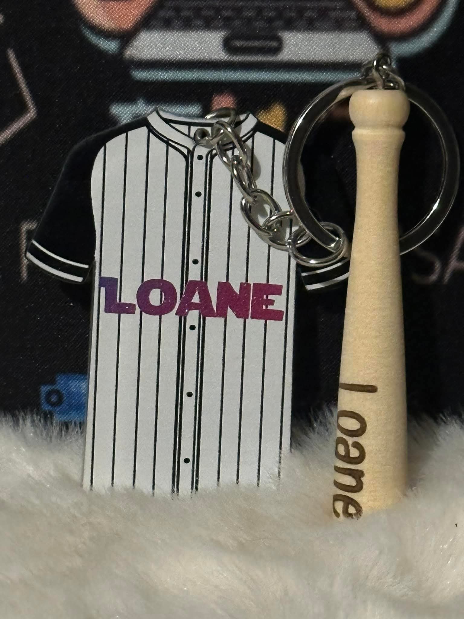 Porte-clefs Baseball personnalisé - L'Atelier de Lolo