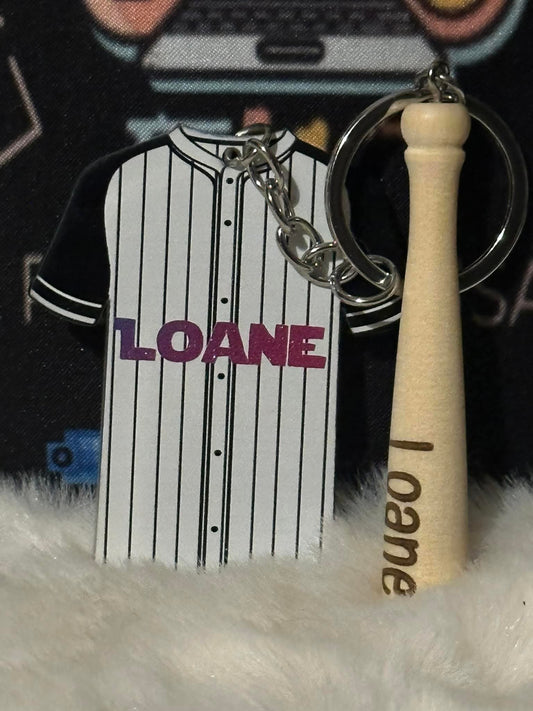 Porte-clefs Baseball personnalisé - L'Atelier de Lolo