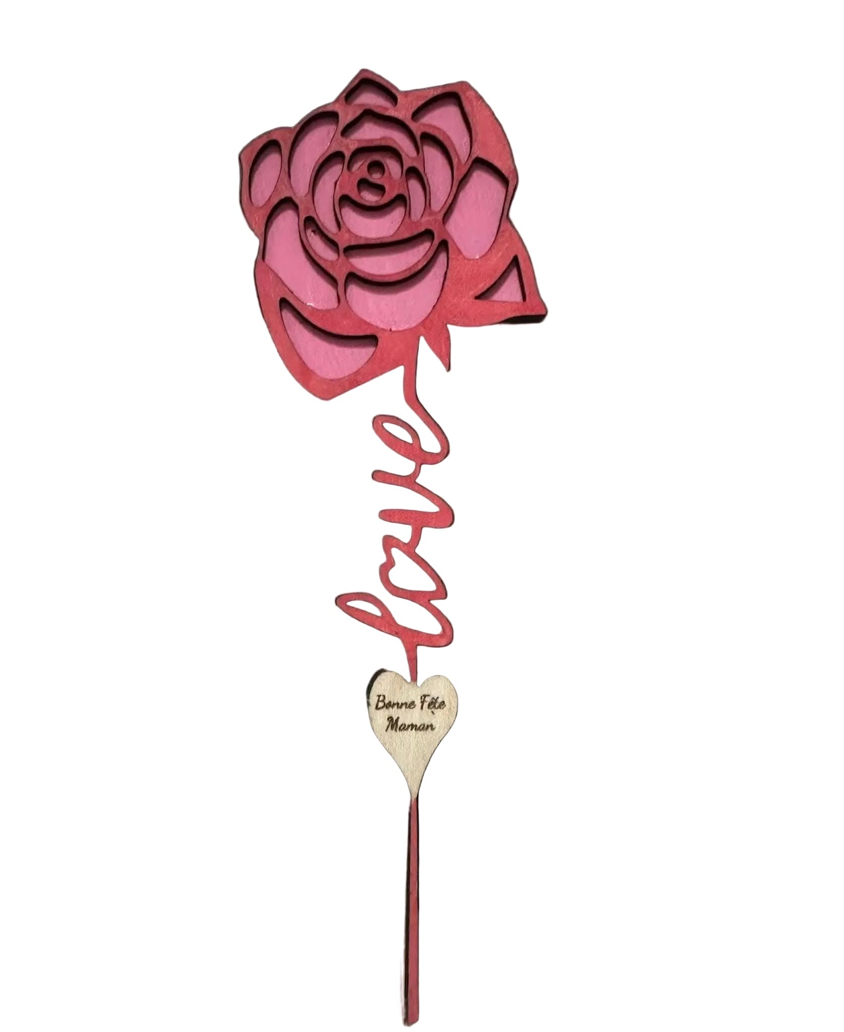 Rose en bois - L'Atelier de Lolo